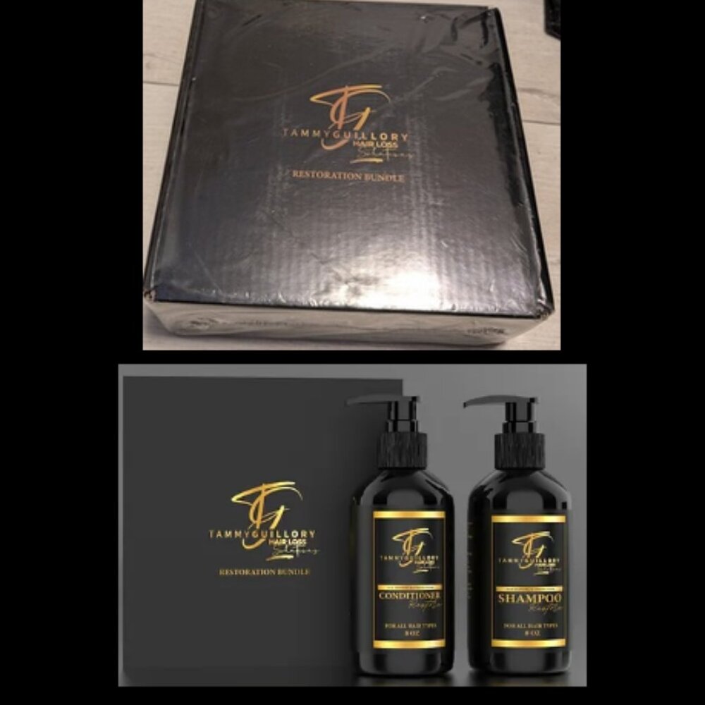 Tammy Guillory Restoration Bundle Stem Cells Shampoo & Conditioner Regrowth Kit